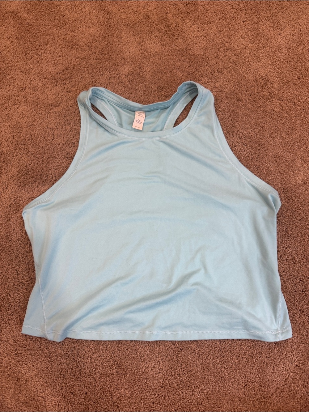 Yogalicious Light Aqua Racerback Tank Top